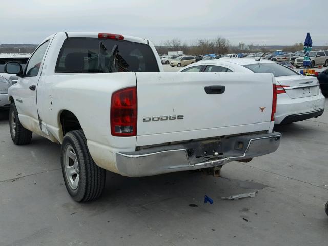 1D7HA16K62J262400 - 2002 DODGE RAM 1500 WHITE photo 3