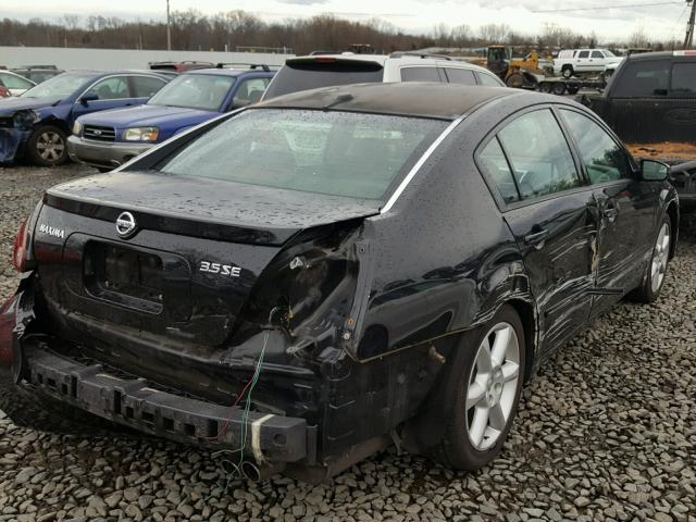 1N4BA41EX5C854982 - 2005 NISSAN MAXIMA SE BLACK photo 4