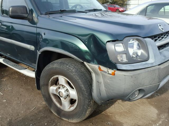 5N1ED28Y02C572991 - 2002 NISSAN XTERRA XE GREEN photo 9