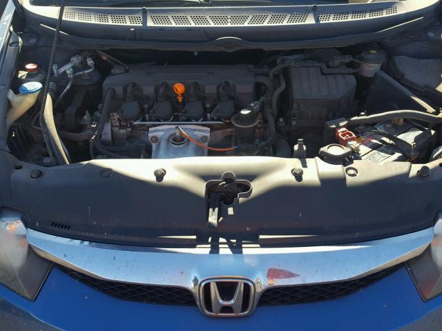 2HGFA166X9H507216 - 2009 HONDA CIVIC BLUE photo 7