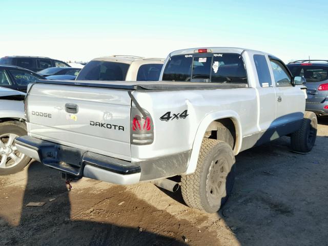 1D7HG32N93S215688 - 2003 DODGE DAKOTA SPO SILVER photo 4