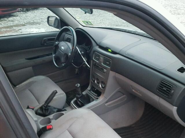 JF1SG63643G737047 - 2003 SUBARU FORESTER 2 GRAY photo 5