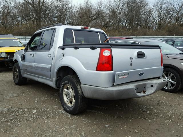 1FMZU77E71UC83668 - 2001 FORD EXPLORER S SILVER photo 3