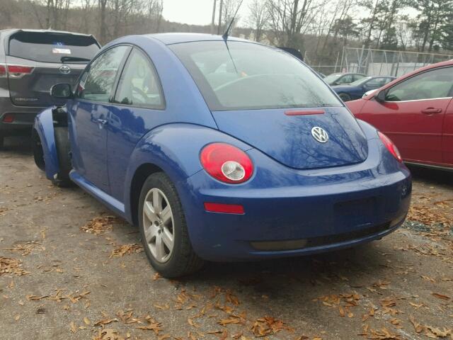 3VWRW31C67M516108 - 2007 VOLKSWAGEN NEW BEETLE BLUE photo 3