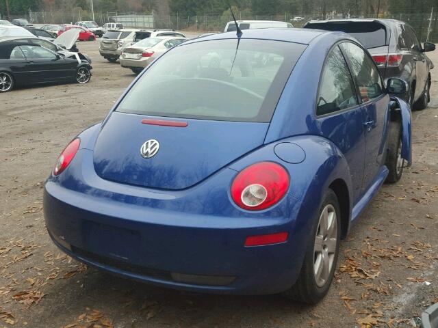 3VWRW31C67M516108 - 2007 VOLKSWAGEN NEW BEETLE BLUE photo 4