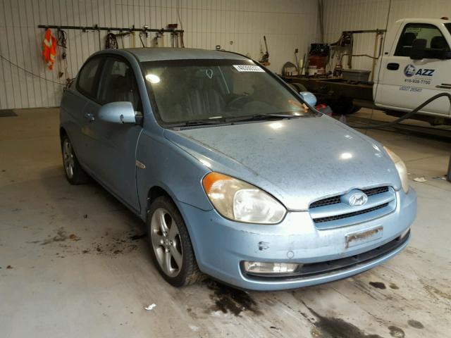 KMHCN36C77U027485 - 2007 HYUNDAI ACCENT SE BLUE photo 1