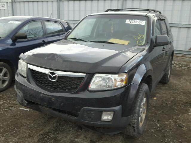 4F2CY0C7XAKM06694 - 2010 MAZDA TRIBUTE I BLACK photo 2