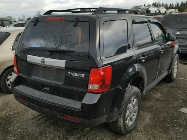 4F2CY0C7XAKM06694 - 2010 MAZDA TRIBUTE I BLACK photo 4