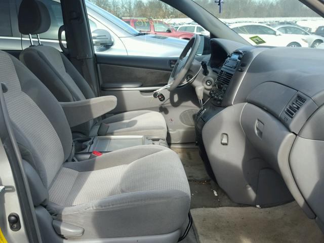 5TDZA23C26S566298 - 2006 TOYOTA SIENNA CE SILVER photo 5