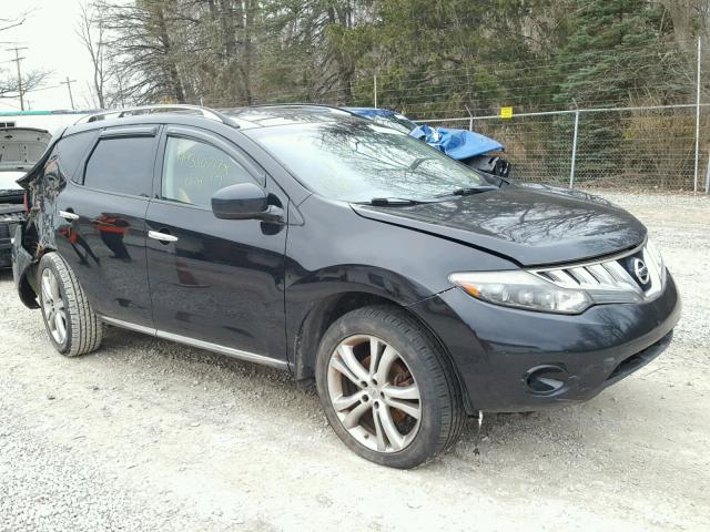 JN8AZ18W79W132406 - 2009 NISSAN MURANO S BLACK photo 1