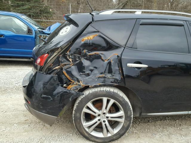 JN8AZ18W79W132406 - 2009 NISSAN MURANO S BLACK photo 9