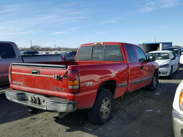 2GCEK19T5X1293010 - 1999 CHEVROLET SILVERADO RED photo 4