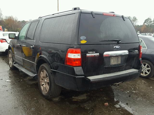 1FMFK20588LA80973 - 2008 FORD EXPEDITION BLACK photo 3