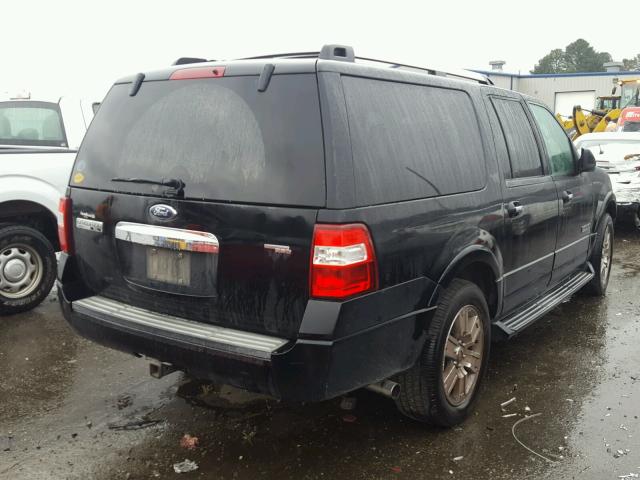 1FMFK20588LA80973 - 2008 FORD EXPEDITION BLACK photo 4