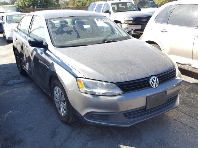 3VW2K7AJ3BM378197 - 2011 VOLKSWAGEN JETTA BASE GRAY photo 1