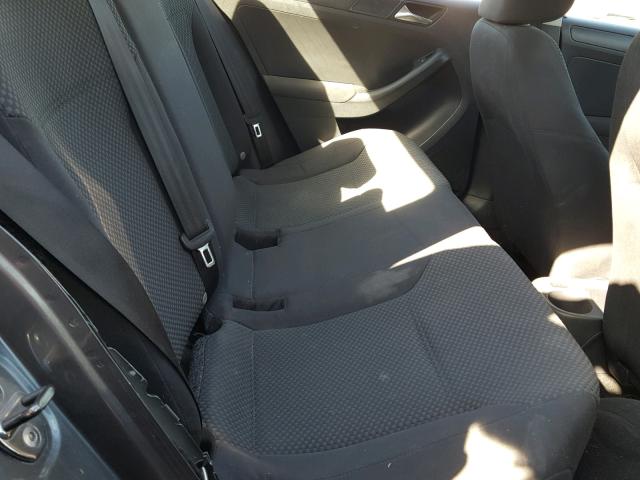 3VW2K7AJ3BM378197 - 2011 VOLKSWAGEN JETTA BASE GRAY photo 6