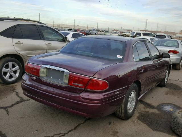 1G4HP52K444112109 - 2004 BUICK LESABRE CU PURPLE photo 4