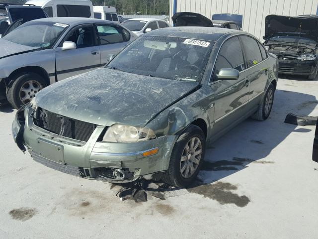 WVWPD63B43P359849 - 2003 VOLKSWAGEN PASSAT GLS GREEN photo 2