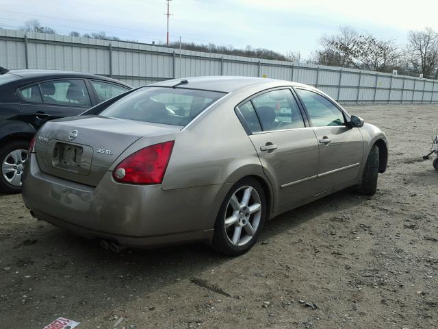 1N4BA41E04C882806 - 2004 NISSAN MAXIMA SE BROWN photo 4