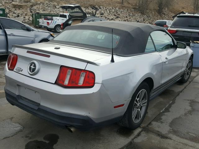 1ZVBP8EN6A5124668 - 2010 FORD MUSTANG SILVER photo 4