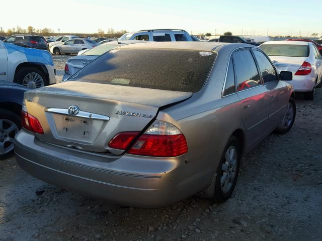 4T1BF28B53U273078 - 2003 TOYOTA AVALON XL GOLD photo 4