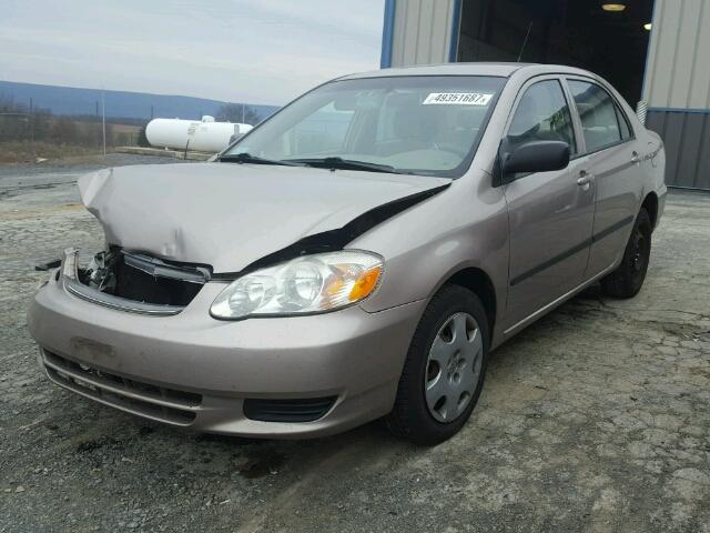 2T1BR32E23C154809 - 2003 TOYOTA COROLLA BEIGE photo 2