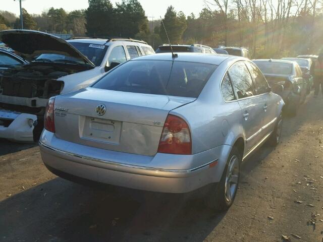 WVWRH63B54P059459 - 2004 VOLKSWAGEN PASSAT GLX SILVER photo 4