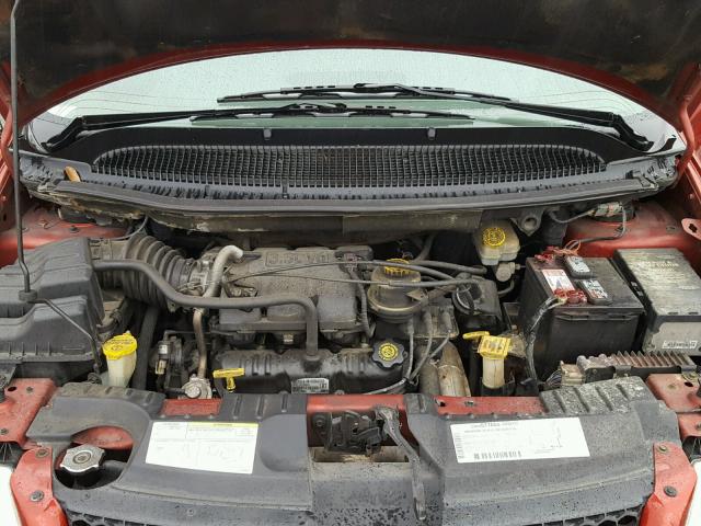 1B4GP45331B227545 - 2001 DODGE CARAVAN SP RED photo 7