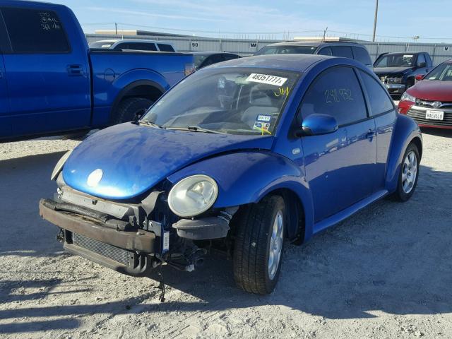 3VWCP21C32M422077 - 2002 VOLKSWAGEN NEW BEETLE BLUE photo 2