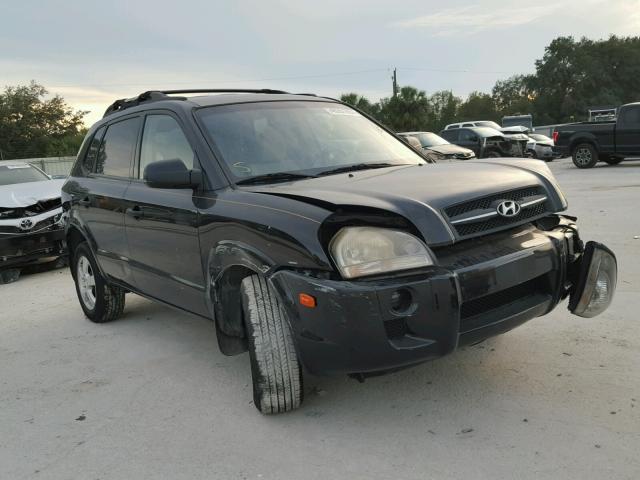 KM8JM12B06U277581 - 2006 HYUNDAI TUCSON GL BLACK photo 1