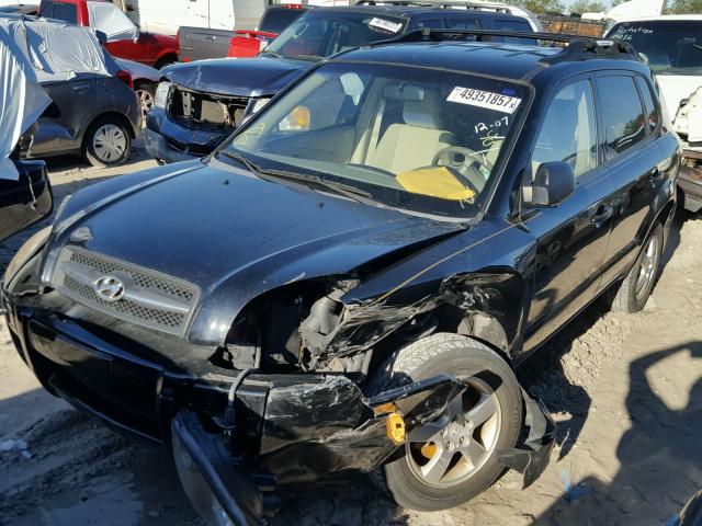 KM8JM12B06U277581 - 2006 HYUNDAI TUCSON GL BLACK photo 2