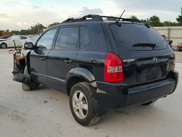 KM8JM12B06U277581 - 2006 HYUNDAI TUCSON GL BLACK photo 3