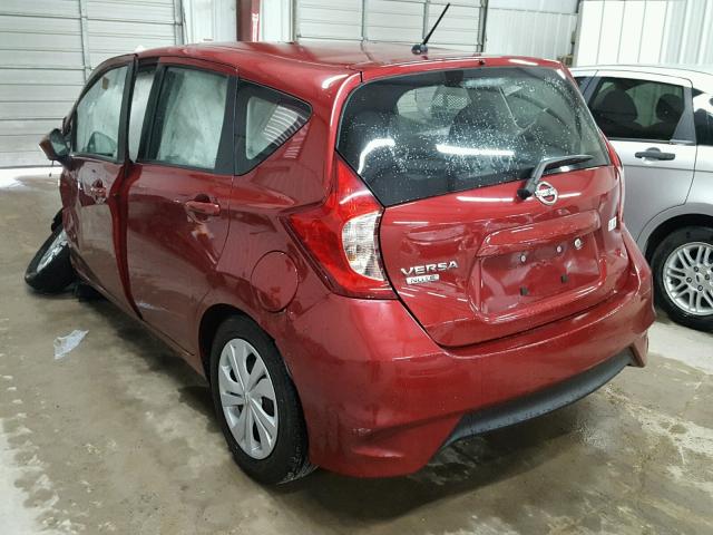 3N1CE2CP7HL368907 - 2017 NISSAN VERSA NOTE RED photo 3