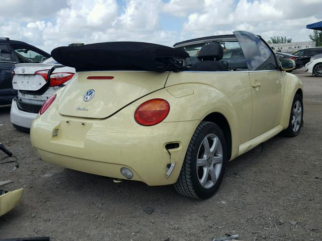 3VWCD31Y85M312589 - 2005 VOLKSWAGEN NEW BEETLE Sarı foto 4