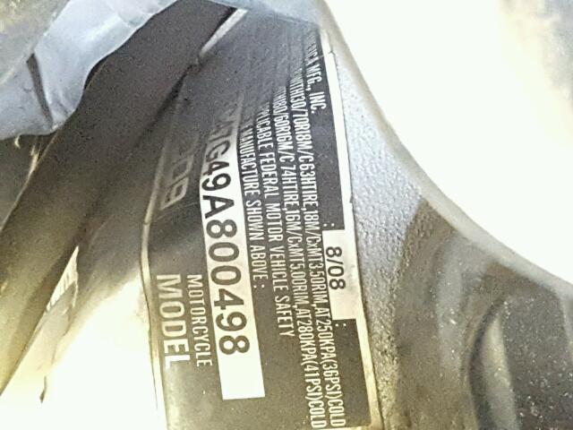 1HFSC47G49A800498 - 2009 HONDA GL1800 GRAY photo 10