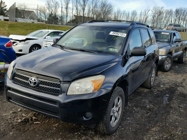 JTMBD33V376040974 - 2007 TOYOTA RAV4 BLACK photo 2