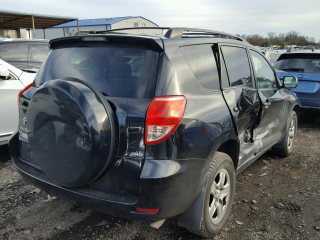 JTMBD33V376040974 - 2007 TOYOTA RAV4 BLACK photo 4