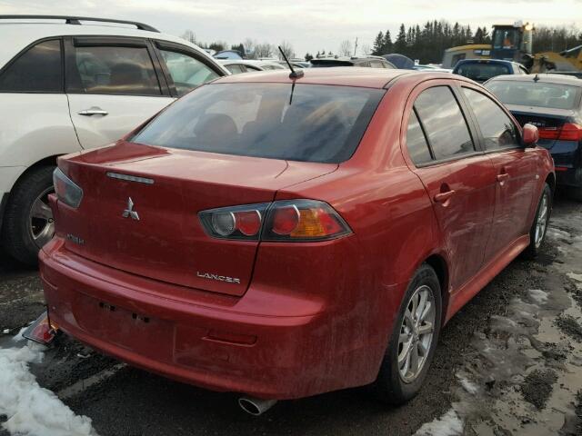 JA32U2FU0AU605065 - 2010 MITSUBISHI LANCER ES/ RED photo 3