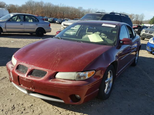 1G2WP52K41F250264 - 2001 PONTIAC GRAND PRIX MAROON photo 2