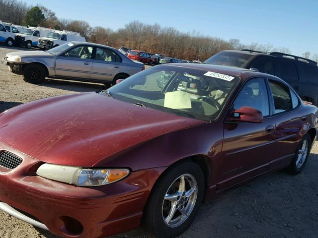 1G2WP52K41F250264 - 2001 PONTIAC GRAND PRIX MAROON photo 9