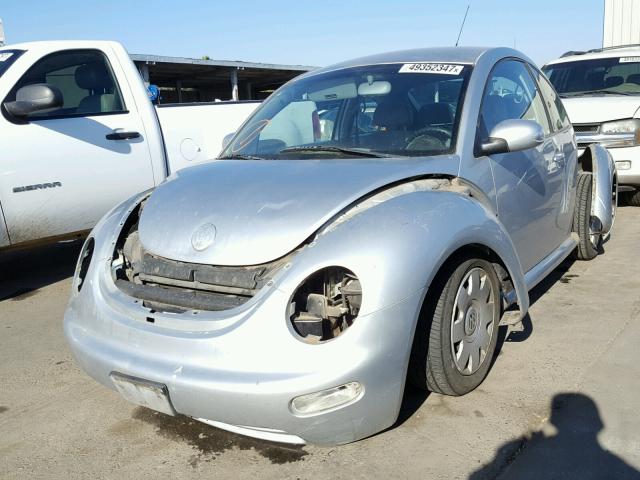 3VWBP21C53M441579 - 2003 VOLKSWAGEN NEW BEETLE SILVER photo 2