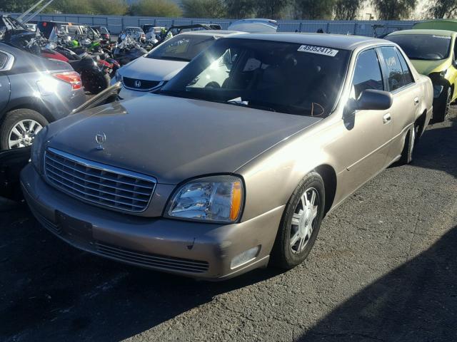 1G6KD54Y63U102106 - 2003 CADILLAC DEVILLE GOLD photo 2