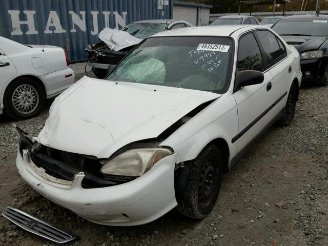 1HGEJ6670YL039984 - 2000 HONDA CIVIC LX WHITE photo 2