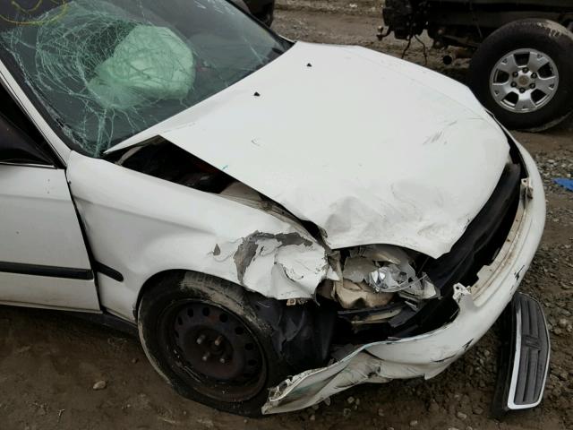 1HGEJ6670YL039984 - 2000 HONDA CIVIC LX WHITE photo 9