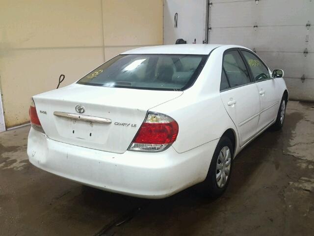 4T1BE30K35U623072 - 2005 TOYOTA CAMRY LE WHITE photo 4