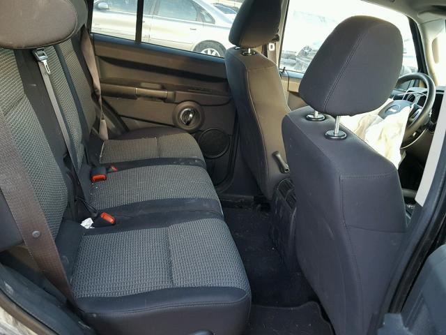 1J4RG4GK9AC101601 - 2010 JEEP COMMANDER BLACK photo 6