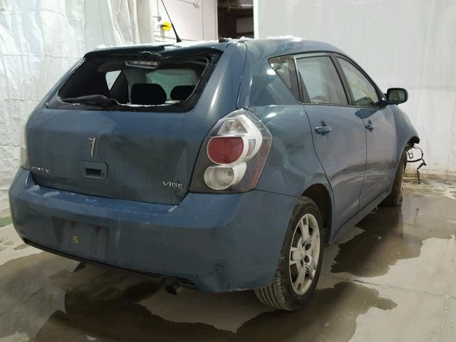 5Y2SP67029Z405461 - 2009 PONTIAC VIBE BLUE photo 4