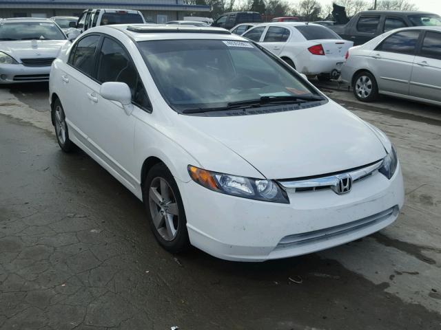 1HGFA16808L113971 - 2008 HONDA CIVIC EX WHITE photo 1
