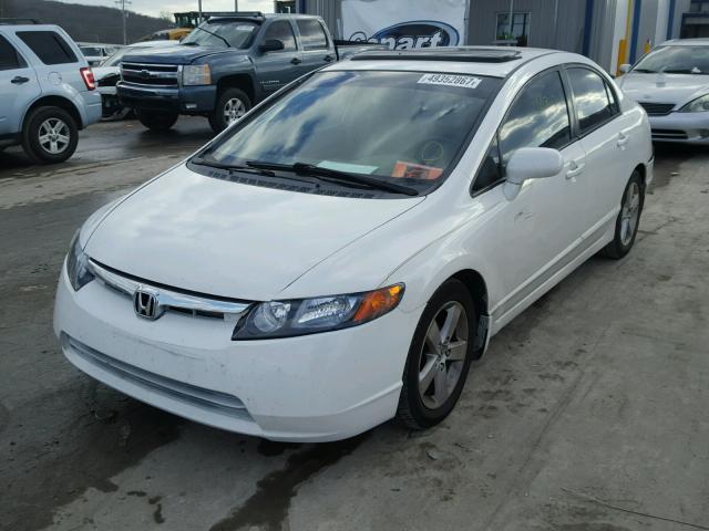 1HGFA16808L113971 - 2008 HONDA CIVIC EX WHITE photo 2