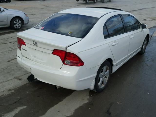 1HGFA16808L113971 - 2008 HONDA CIVIC EX WHITE photo 4